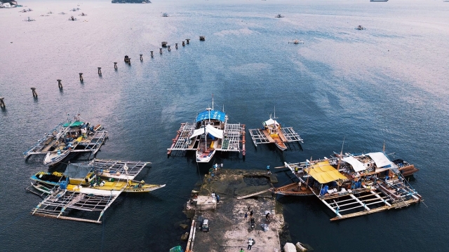 Some of the boats that will be used by “Atin Ito” Coalition for its “peace and solidarity” mission to Panatag (Scarborough) Shoal or Bajo de Masinloc are being prepared at the fish port in Subic, Zambales, on Monday. Organizers say 100 civilian fishing boats are expected to join the voyage on May 15 despite reports that Chinese vessels will try to block them. —RICHARD A. REYES

