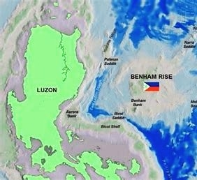 Benham Rise is a shallow bathymetric feature, east of Luzon, that towers above the adjacent deep ocean floor. The shallowest part, which is Benham Bank, is less than 50 meters deep.

The main body of Benham Rise is like a plateau with its broad crest and steep slopes toward the deep ocean floor of the West Philippine Basin. It has a blocky outline with its southwest corner impinging on the eastern side of the Luzon landmass creating an indentation.