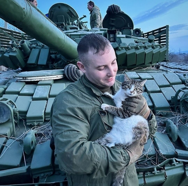 Ukrainian hooman and cat