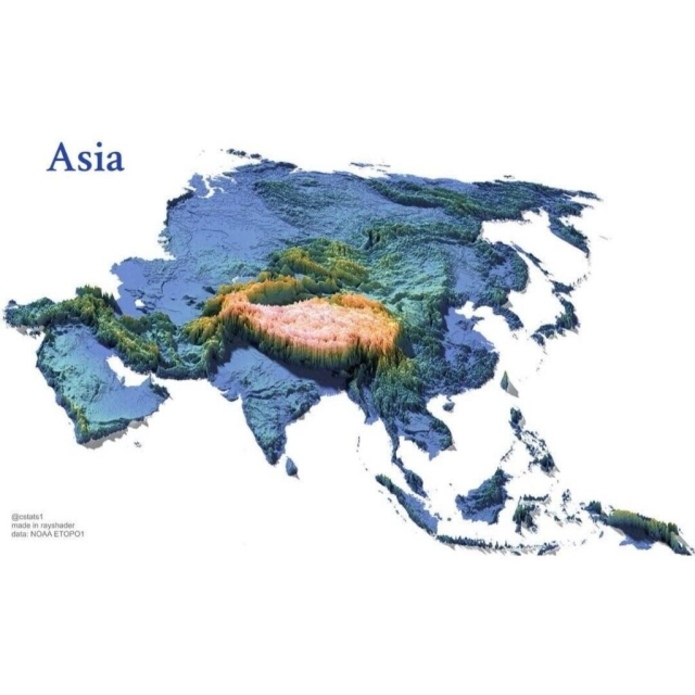 Elevation Maps of the World