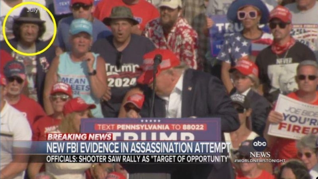 Here is fake JFK Jr on stage behind Trump at the recent Butler shooting. He's still a campaign celebrity.