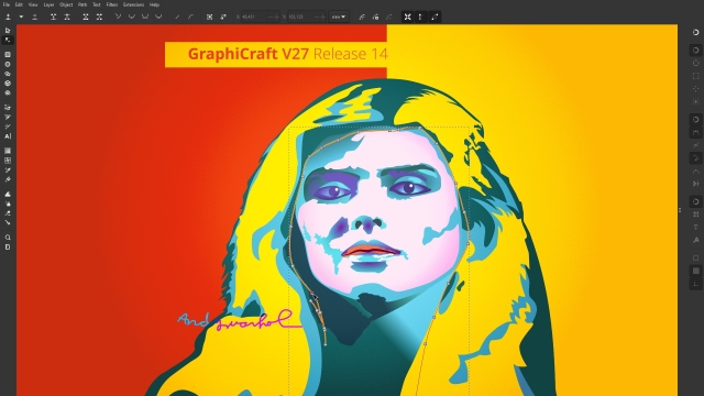 Debbie Harry vector portrait made in SVG with Inkscape and Krita