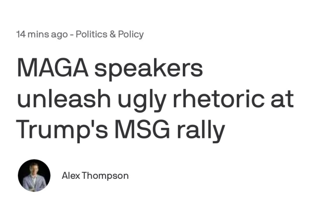 MAGA speakers unleash ugly rhetoric at Trump's MSG rally 