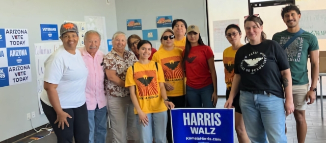 UFW volunteers getting out to vote in Phoenix AZ