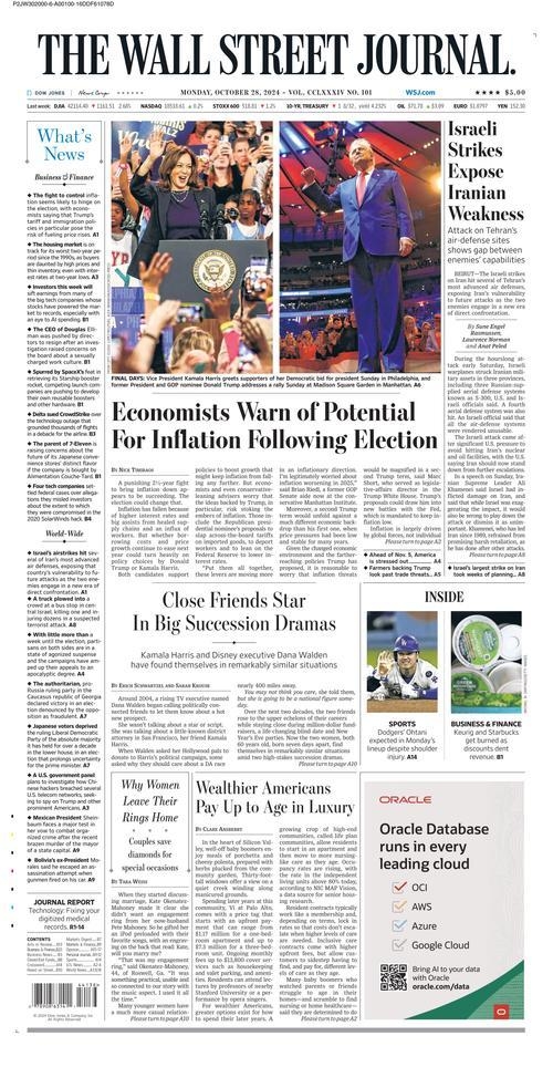 WSJ front page. 