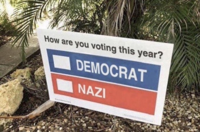 How are you voting this year? DEMOCRAT 

NAZI