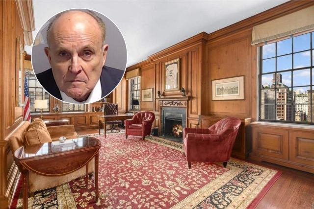  Rudy Giuliani in his Penthouse apartment before it was emptied 