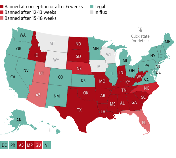 US Abortion access 2024