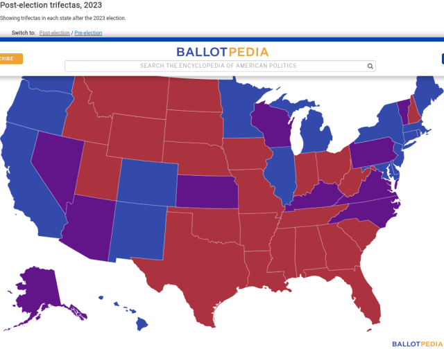 US Trifecta state governments 2023