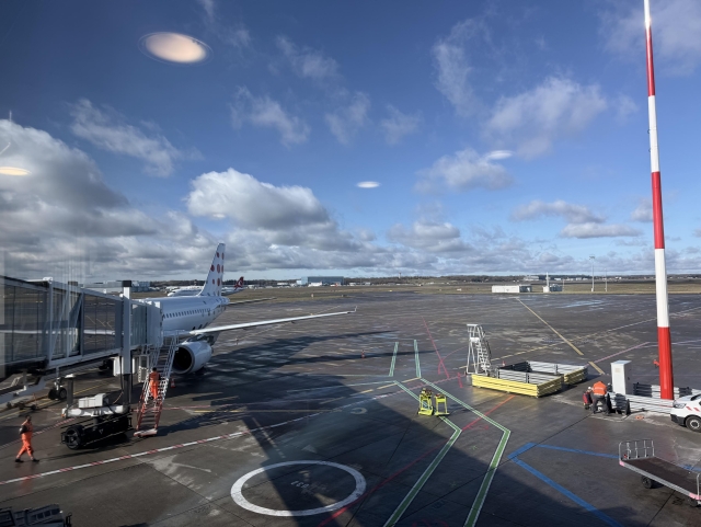 View of the Toulouse airport tarmac