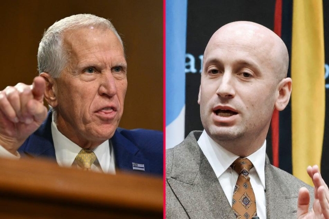 Thom Tillis and Stephen Miller